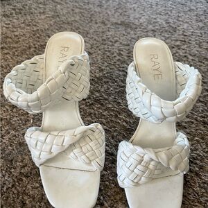 RAYE Women's Cream Braided Sandals